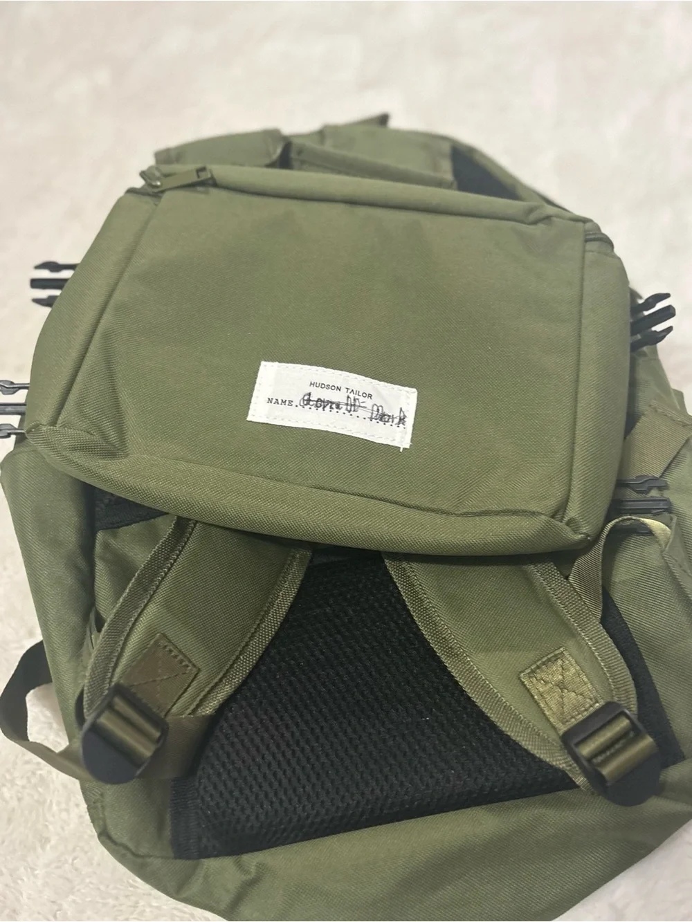 Hudson Taylor Olive Backpack with Matching Waist Pack